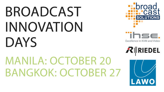 Broadcast Solutions announces more Innovation Days