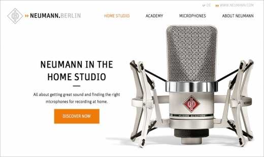 Neumann launches home studio recording minisite