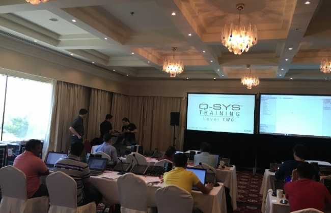 SGTC hosts Q-Sys training in Dubai