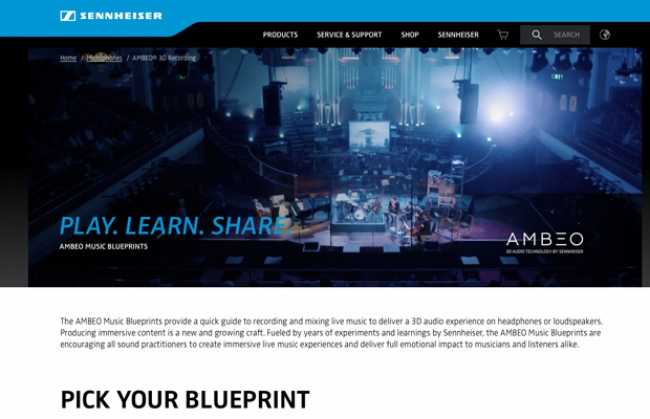 Sennheiser launches online Ambeo guide
