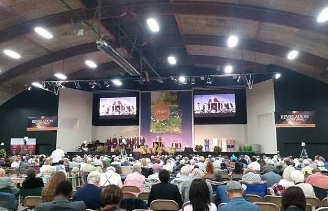 Flexing video at the Washington Seventh-day Adventist Camp Meeting