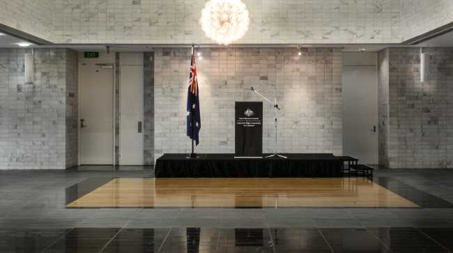 Audio Workshop sets up at the Australian High Commission