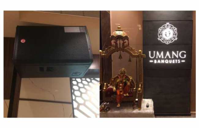 Multi-purpose speakers in a multi-purpose hall