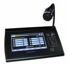 Baldwin Boxall stands Vigil with touchscreen mic
