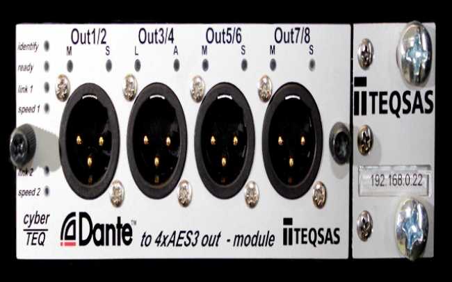 New Dante module for cyberTEQ–m