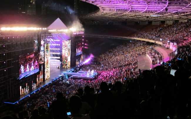 Clair Brothers deployed for Music Bank Concert