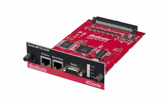 Updated Dante-MY16-AUD card offers Rio control from M7CL and LS9 