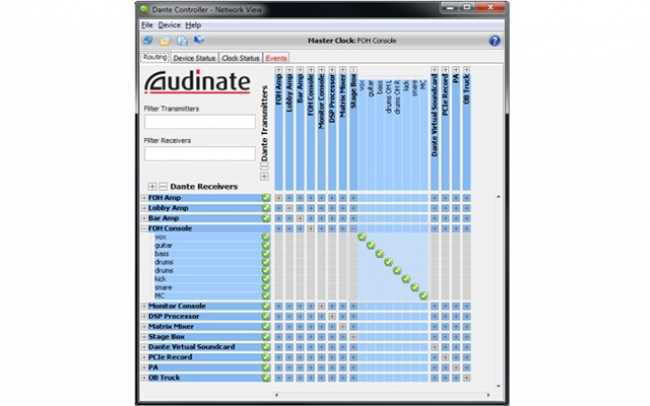 Dante Controller v3.2.9.2 supports Yamaha HA Remote and Mac OS 10.8