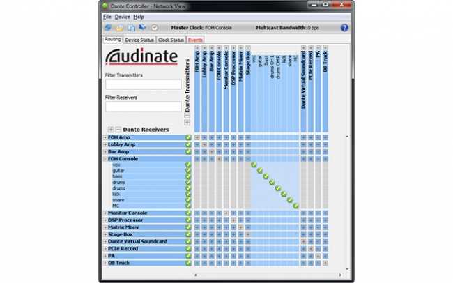 Improved toolset from Dante Controller V3.4.0