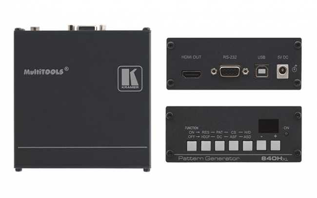 Kramer troubleshoots HDMI systems with test pattern generator