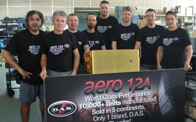 DAS Audio manufactures 10,000th Aero 12A