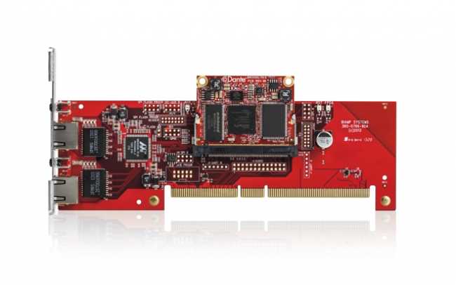 Biamp launches DanteTM interface card