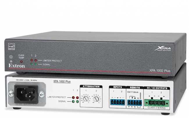 Extron introduces audio expansion processor and high-powered amp