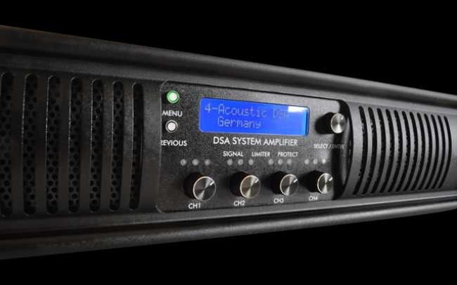DSA Series amps benefit from 64-bit DSP