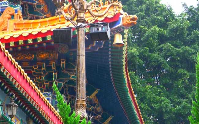 DinoTech distributes BGM throughout Wong Tai Sin Temple