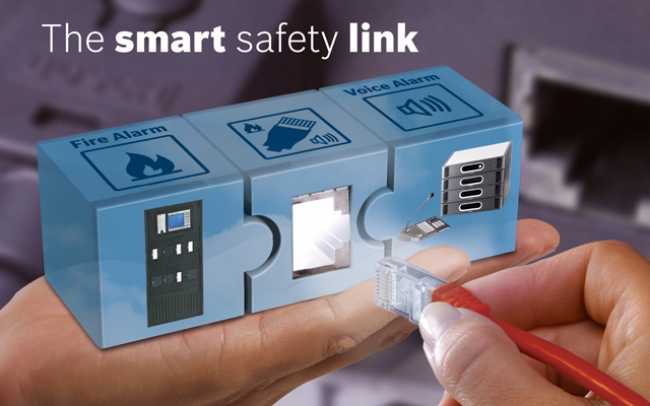 Bosch connects fire alarm and voice evacuation via IP