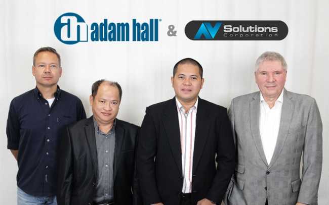AVSC to distribute all Adam Hall brands in the Philippines