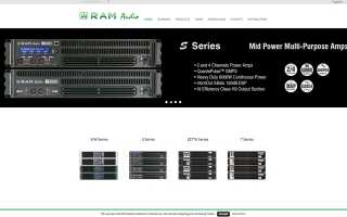 RAM Audio launches new website